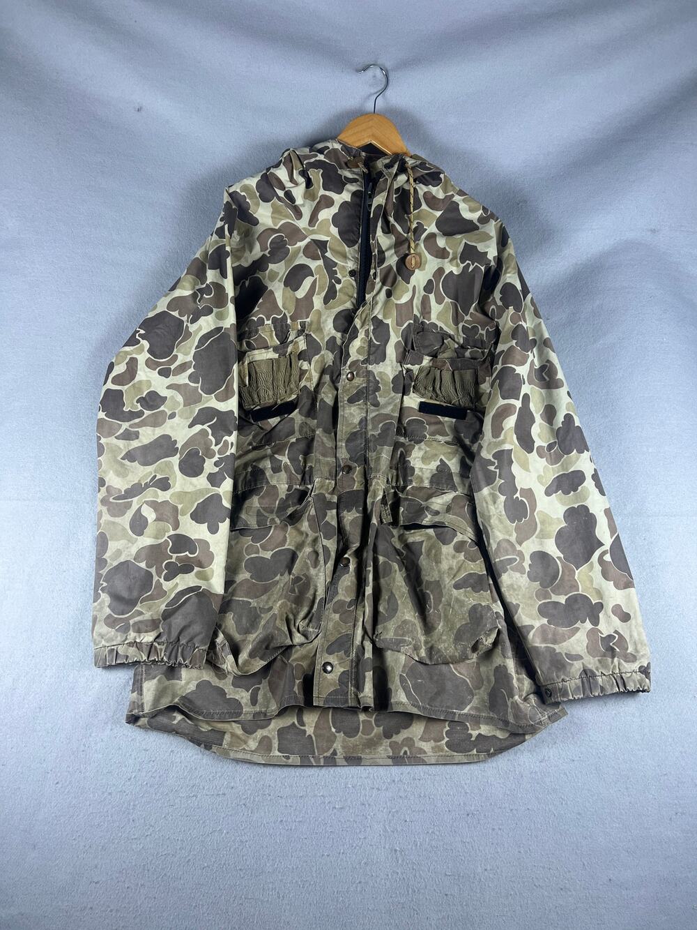 Vintage Columbia Hunting Jacket Mens XL Multi Duck Camo Outdoor Sports Classic